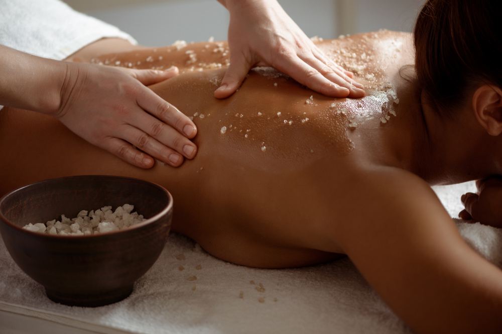 Peeling corporal peelings basados en arcillas, aceites esenciales y sérum