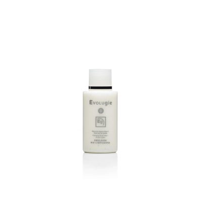 Emulsión bio limpiadora de 150ml de Evolugie en envase blanco.