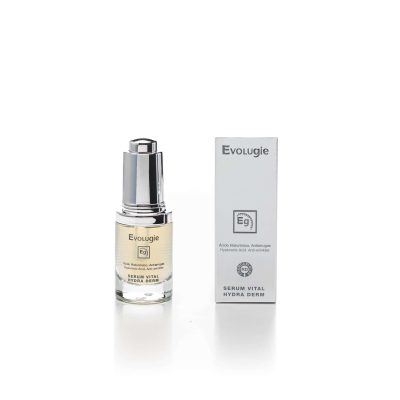 Serum hidratante Evolugie para pieles secas y sensibles en frasco de 15ml.