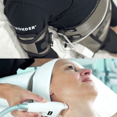 Tratamiento facial de regeneración celular LPG y electroestimulación en Aloha Day Spa.